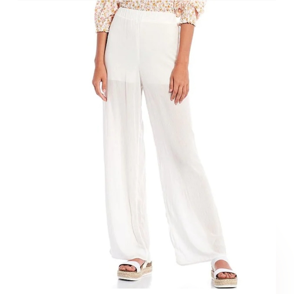 Evolutionary High Rise Wide Leg Crinkle Pants